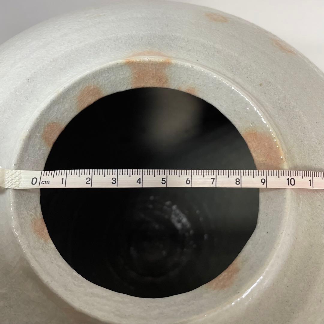 萩焼　大壺　椿秀窯　大賀和幸　木箱入り　未使用　花瓶　壺