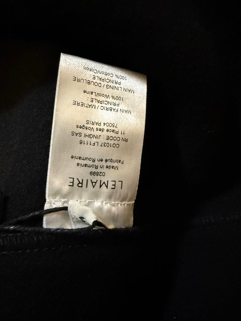 Lemaire wrap coat 25AW サイズS ラップコート