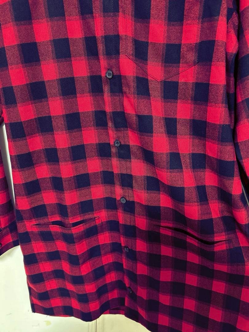 the GazettE ガゼット ロングチェックシャツ 別色→葵さん着用