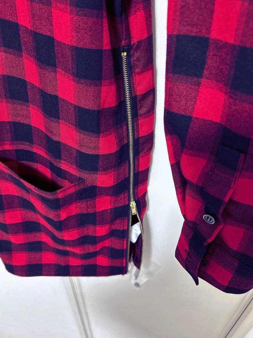 the GazettE ガゼット ロングチェックシャツ 別色→葵さん着用