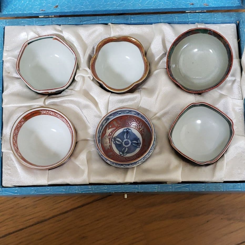 九谷焼のお猪口のセット　骨董品