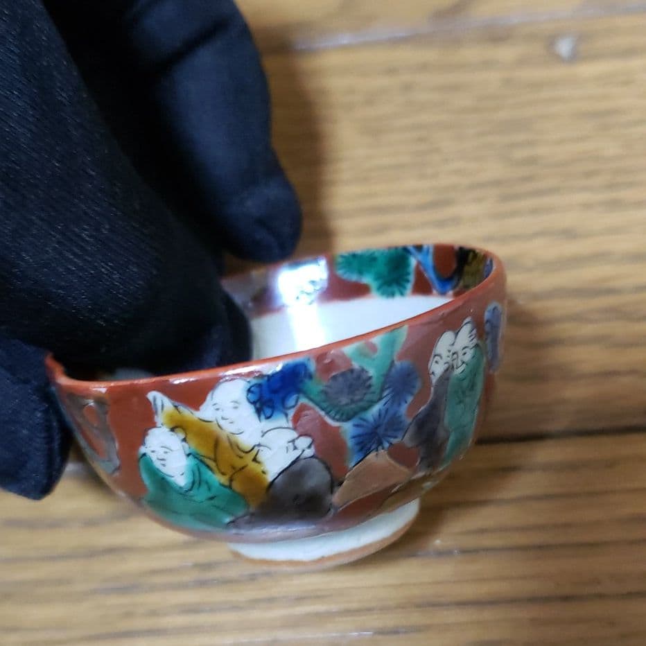 九谷焼のお猪口のセット　骨董品