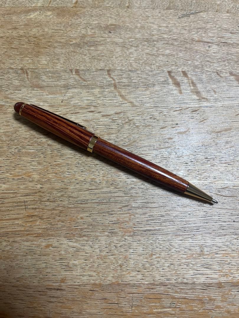 木製ボールペン　ビンテージ(ブランド不明)