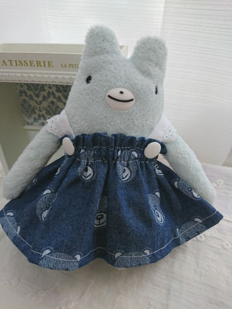 フモフモさん Mサイズ ギャザーたっぷりくまちゃんワンピース