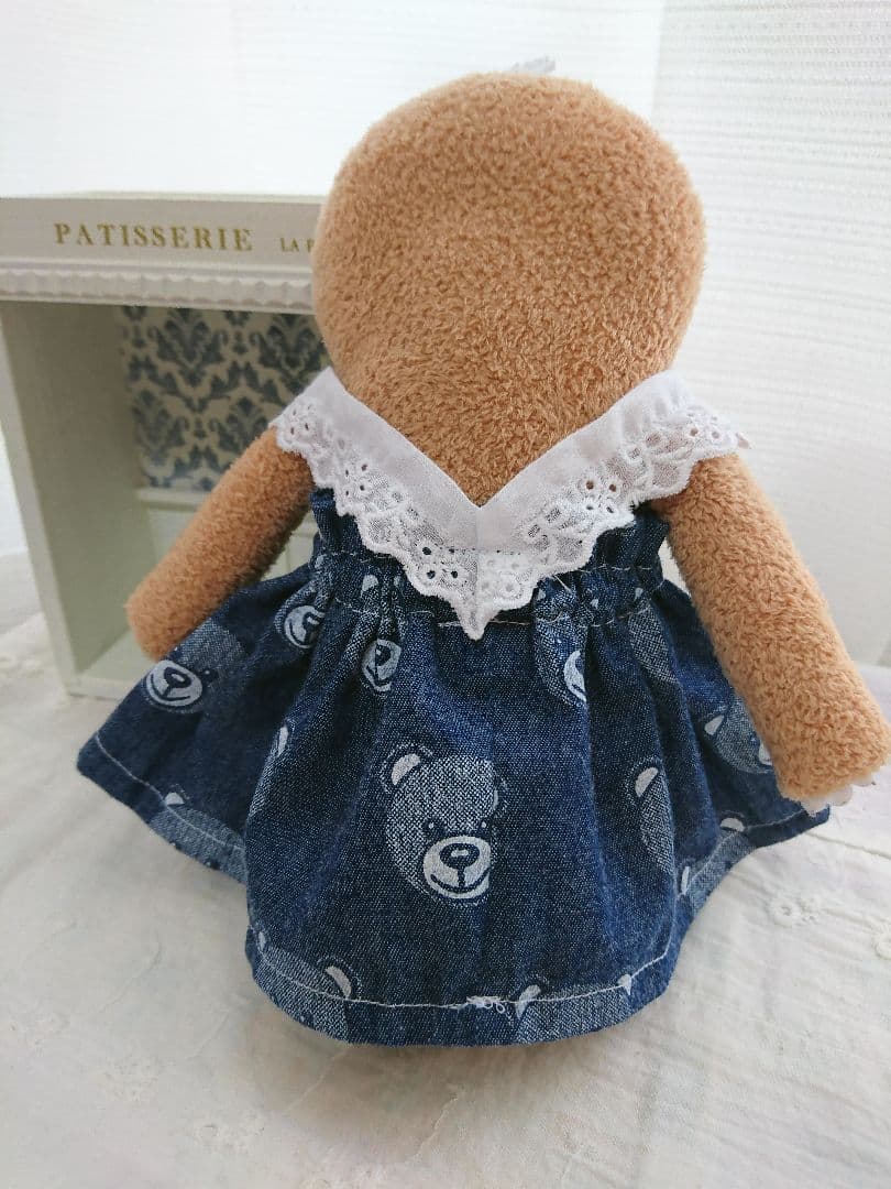 フモフモさん Mサイズ ギャザーたっぷりくまちゃんワンピース