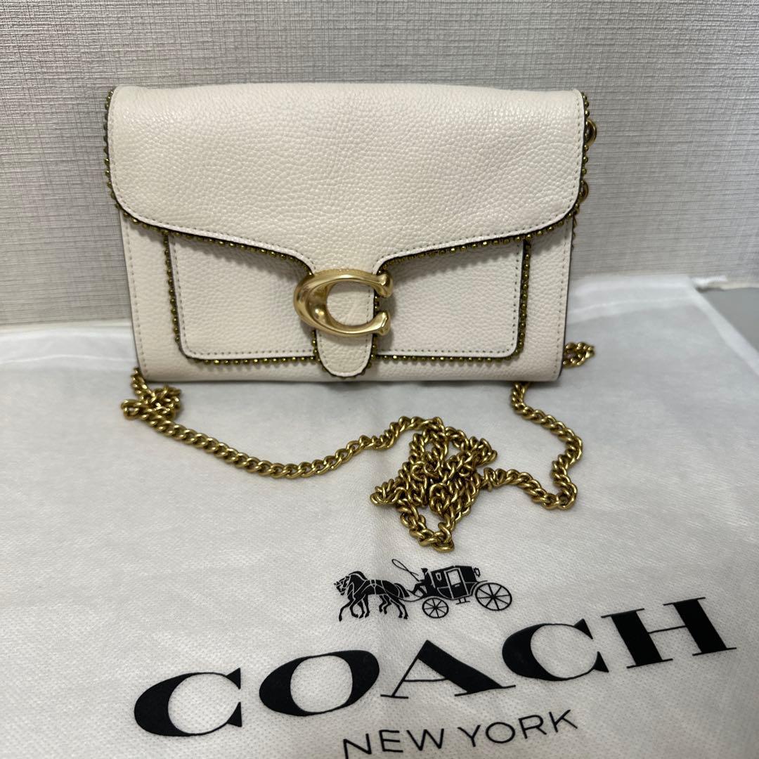 COACH コーチ ウィズ ビーズ タビー チェーンウォレット バッグ