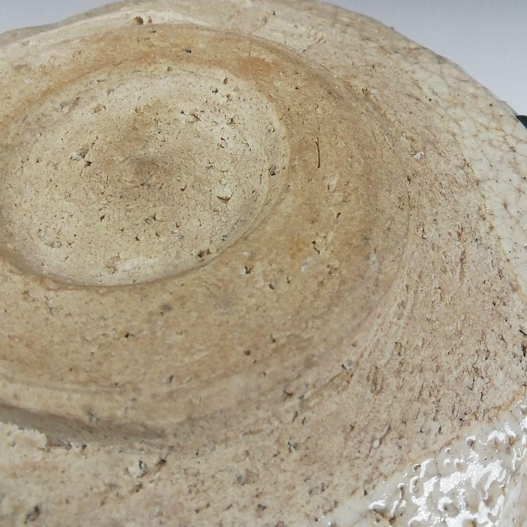 Ｔ３０１　茶碗　『織部茶碗』『竹川陶苑　市川憲二』　共箱　抹茶碗　茶道具