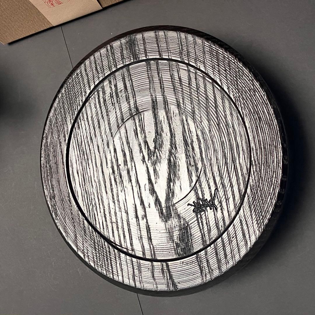 村瀬治兵衛　菓子器　沢栗　日本産本漆