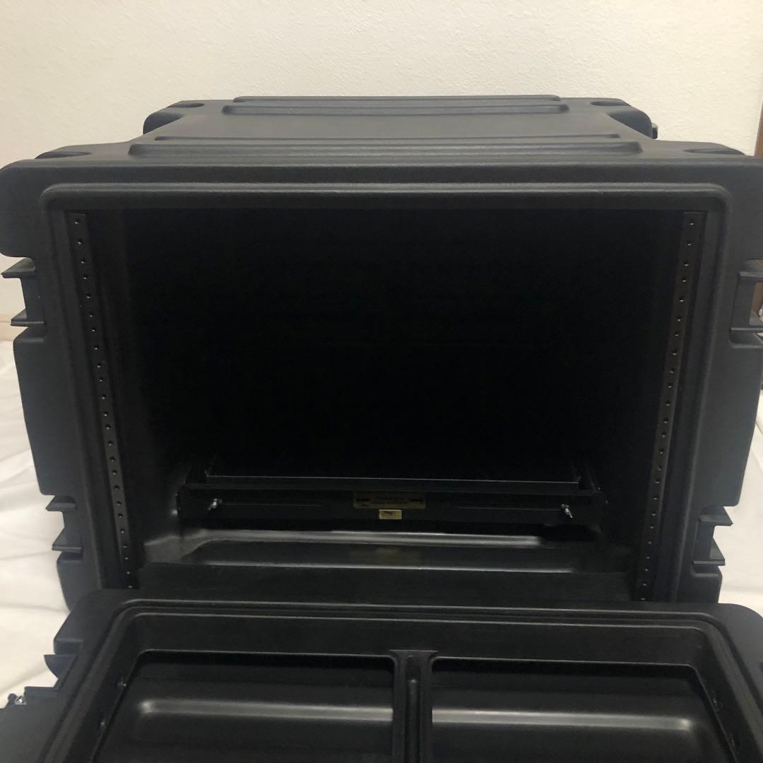 送料込★良品★SKB 8U ラックケース ラックキャリー ローリングラック 鍵付