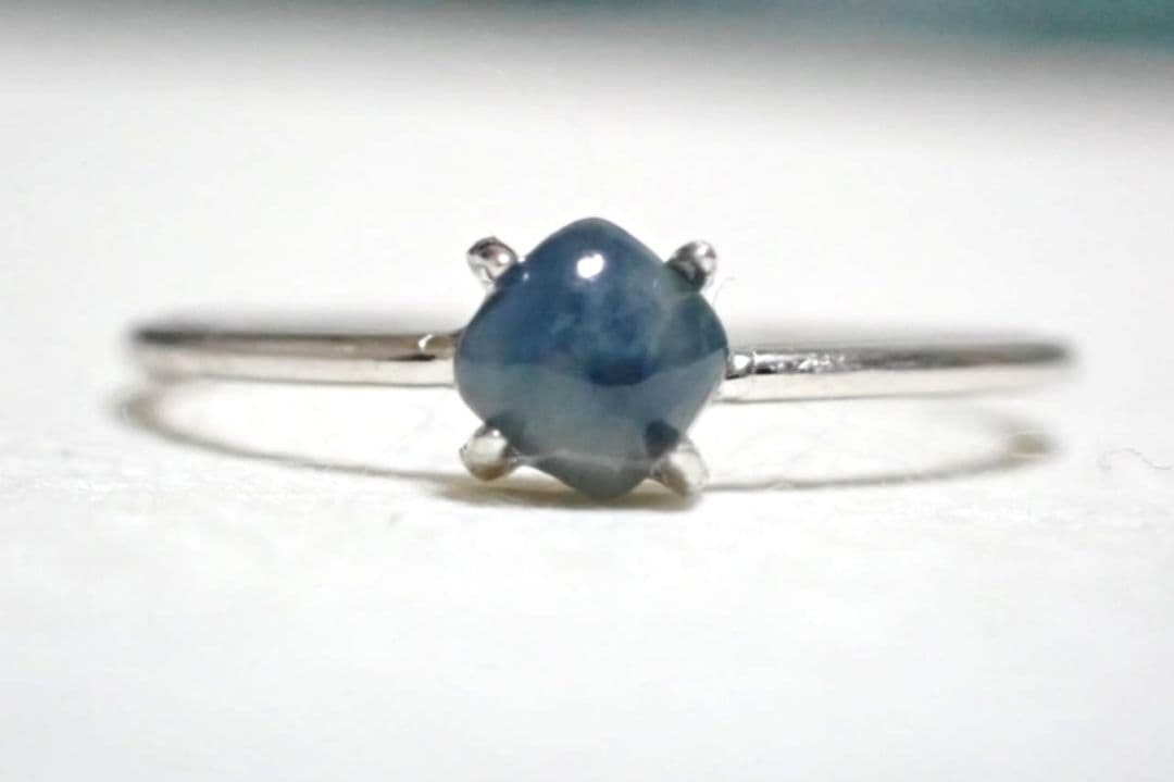 糸魚川翡翠　入コン沢　濃い青　リング　指輪　11号　送料無料