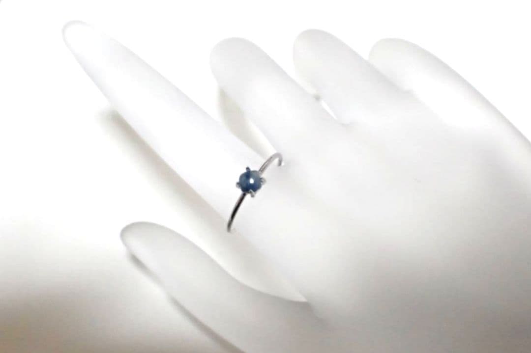 糸魚川翡翠　入コン沢　濃い青　リング　指輪　11号　送料無料