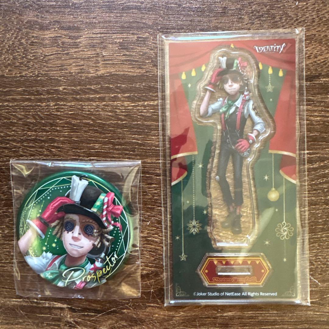 第五人格　探鉱者　ロフト　クリスマス　アクリルスタンド　缶バッジ