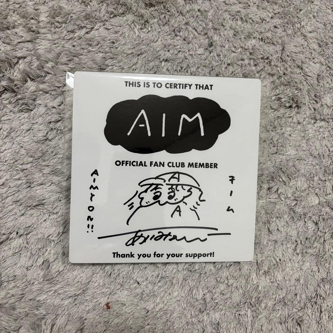 【希少】あいみょん AIM ファンクラブ限定Tシャツ 直筆サイン色紙　※おまけ付