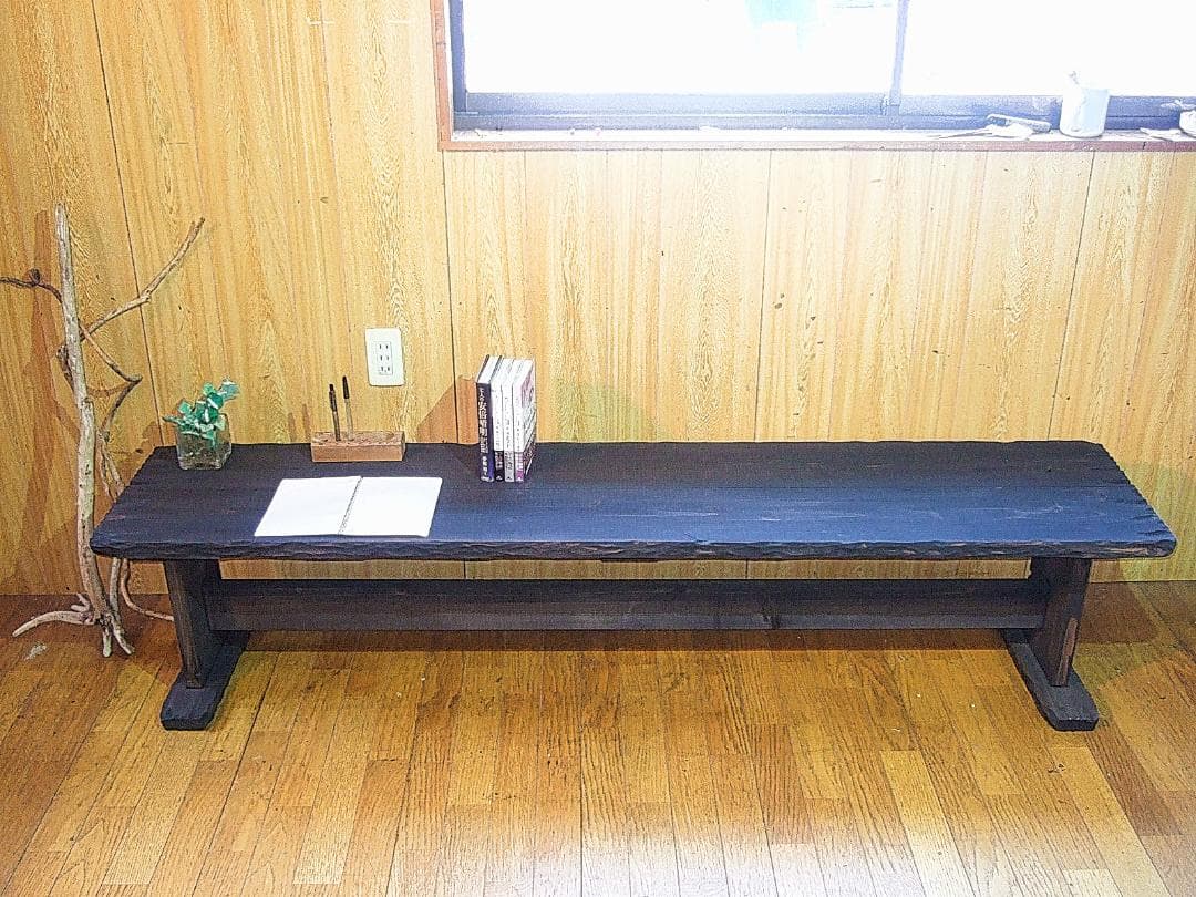 ●コヤ木工こだわり製作！創りたて！大型ベンチ●大きい文机