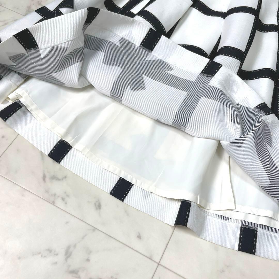 【タグ付き】エムズグレイシー フレアスカート リボン 40 L