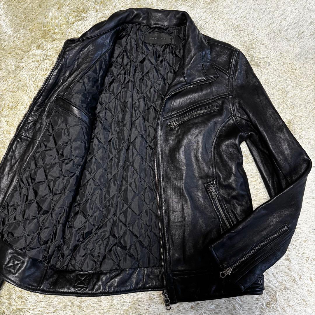 ジャックローズ　シングル　ライダースジャケット　キルティング　バイカー　3サイズ