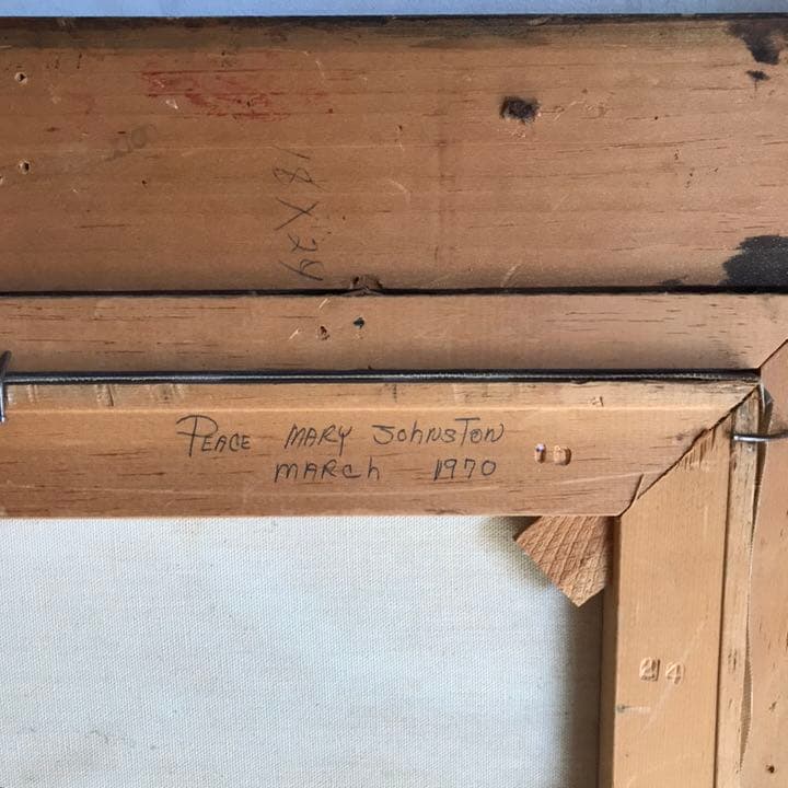 レア！BIGサイズ道化師 70'sアメリカアンティーク　ピエロ　ヴィンテージ絵画