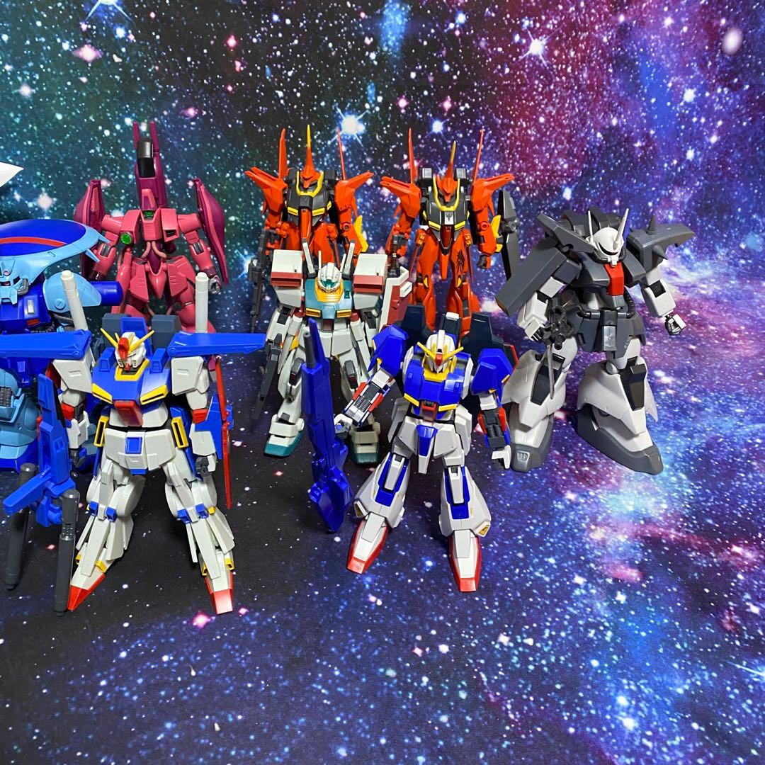 GUNPLA 1/144 HG ZZガンダム バウ キュベレイ ザクIII ジム