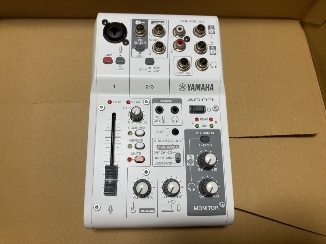 YAMAHA AG03 MK2 USBミキサー