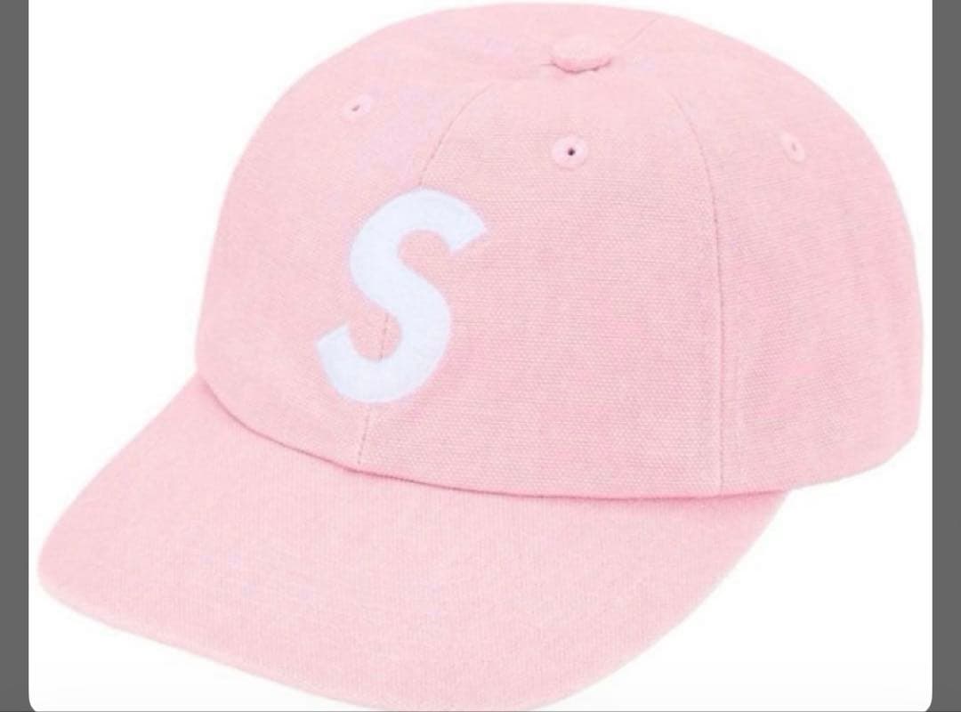 SUPREME Sロゴピンクキャップ限定