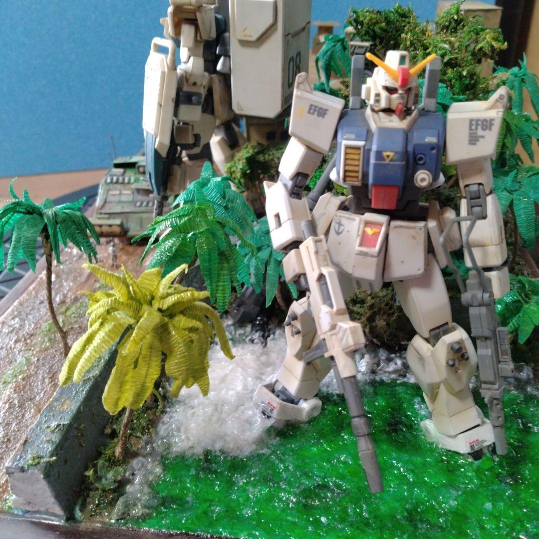 「危険地帯」ガンプラ完成品ジオラマ