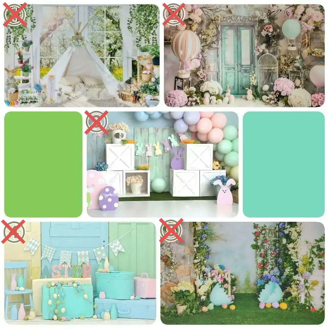 背景布【イースターCA】サンプル80×120cm　4月　ペット撮影用フォトブース