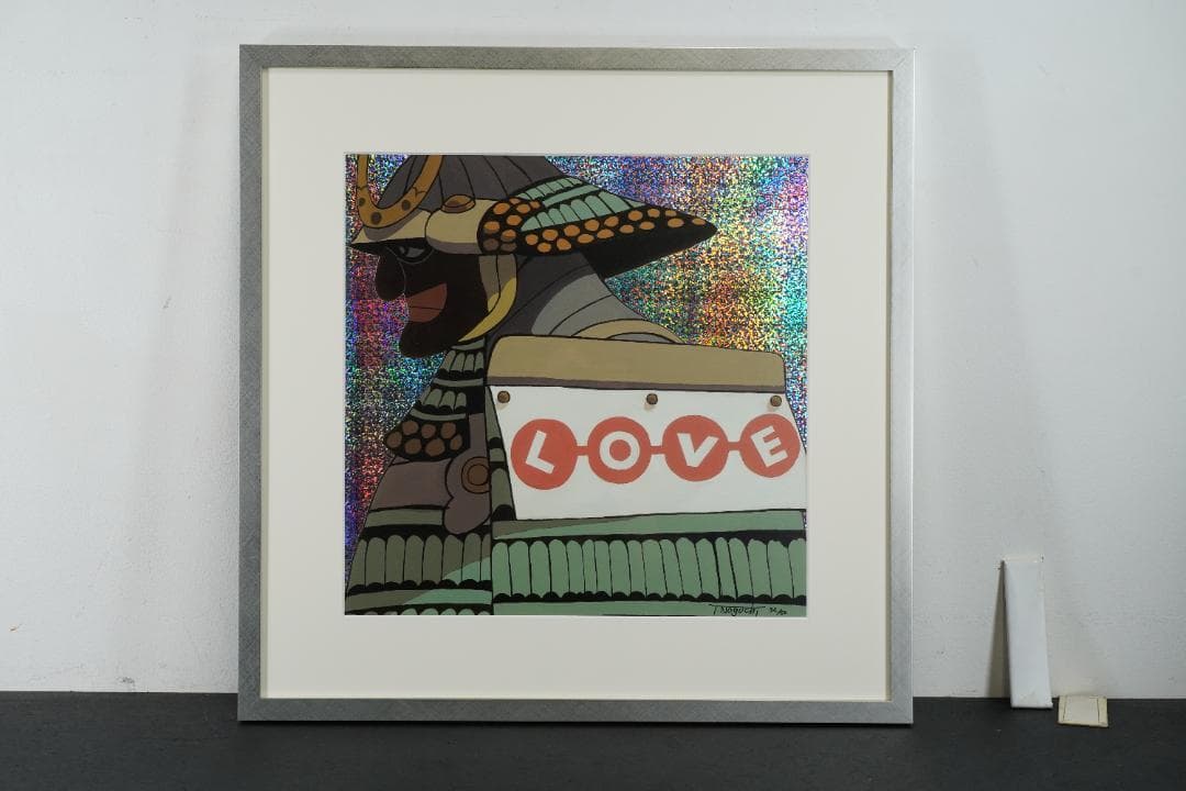 野口哲哉「Love-Green」ミクストメディア版画 2021年