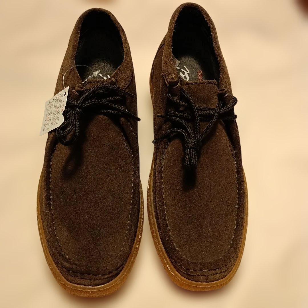 Stefano Rossi スエード ワラビーモカシン24.5cm箱付き