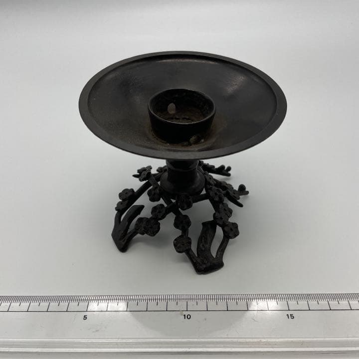 ミニ水盤　梅デザイン 明治江戸 骨董品