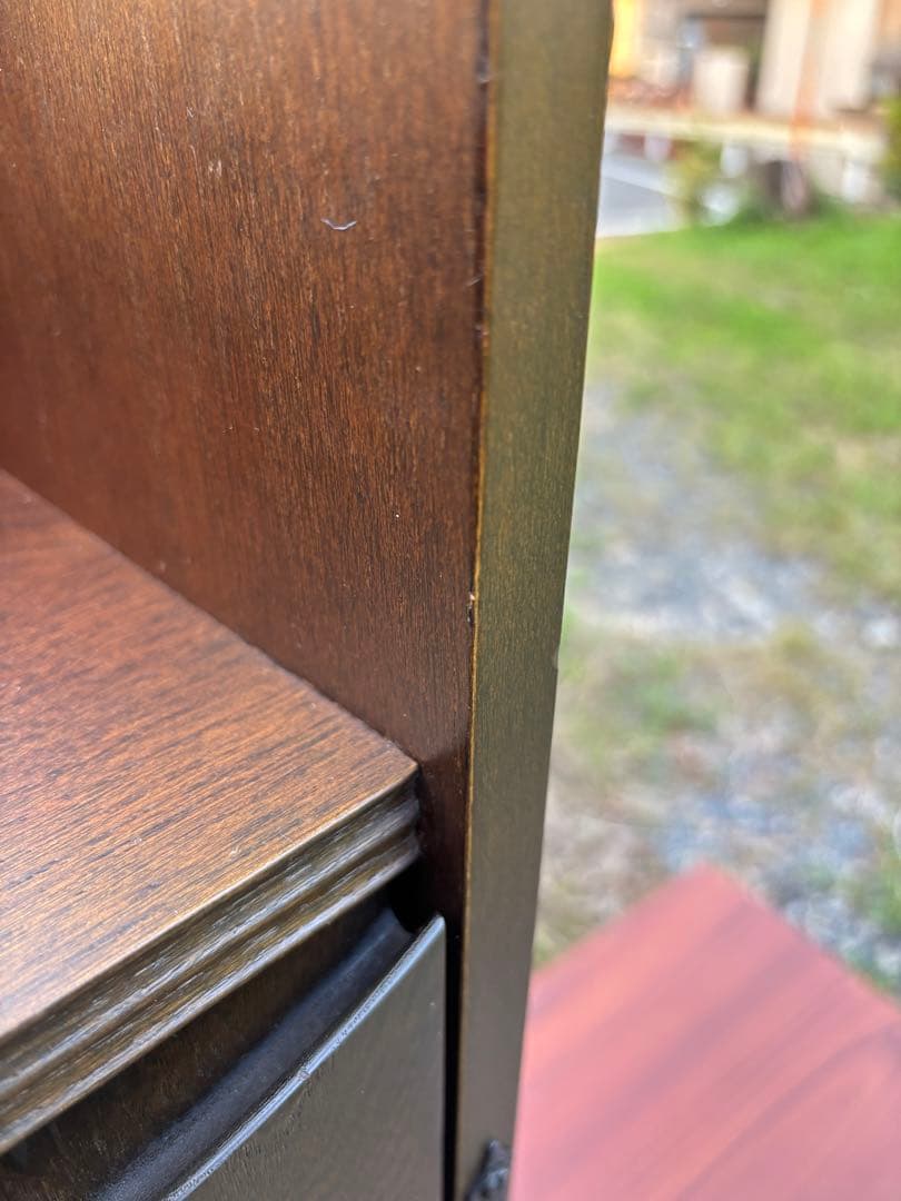 希少　karimoku カリモク　電話台　花台　飾り棚　平成レトロ　彫刻