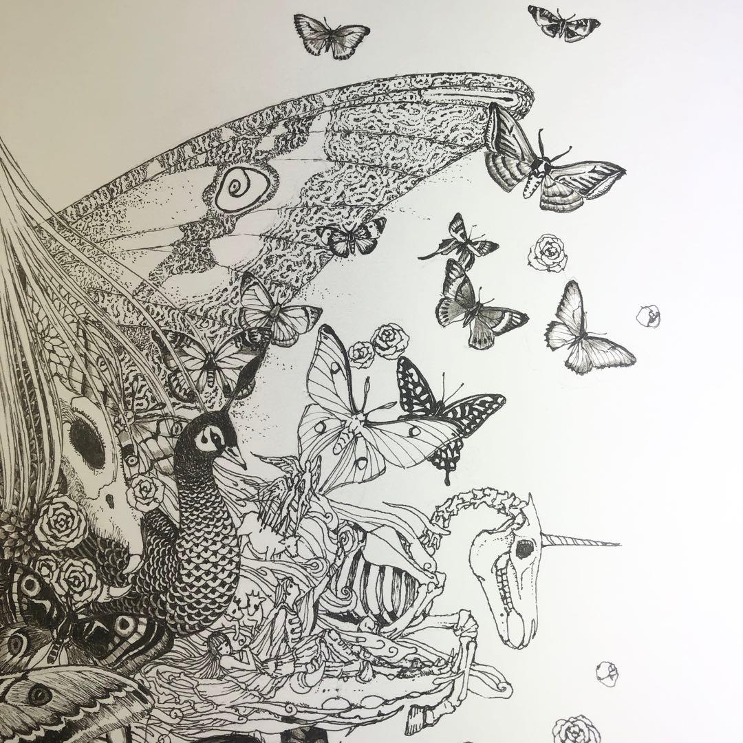 始祖蝶　Ancester’s Butterfly 【肉筆絵画】