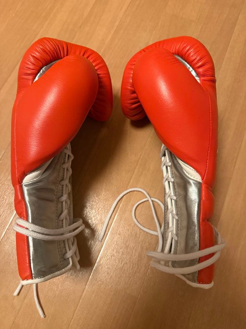 ボクシンググローブ 14 oz オレンジ/銀 新品未使用 【正規品】別注カラー