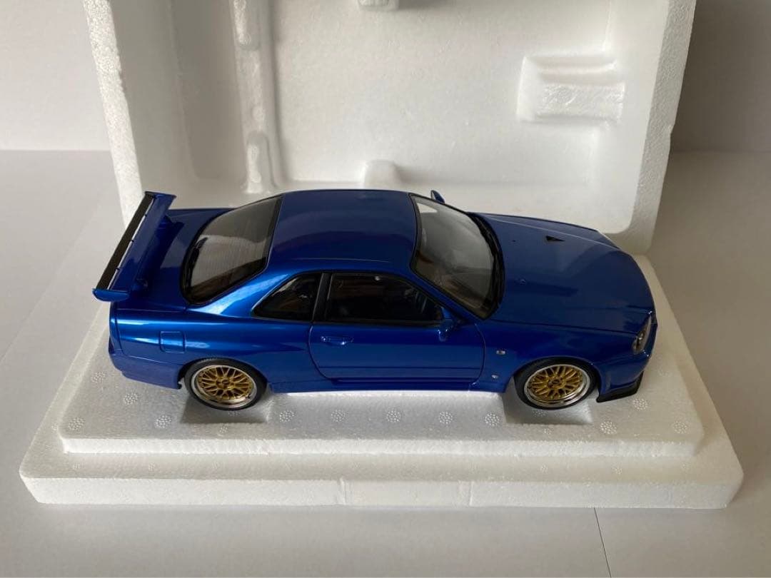 オートアート　日産 スカイライン GT-R （R34） Vスペック II BBS
