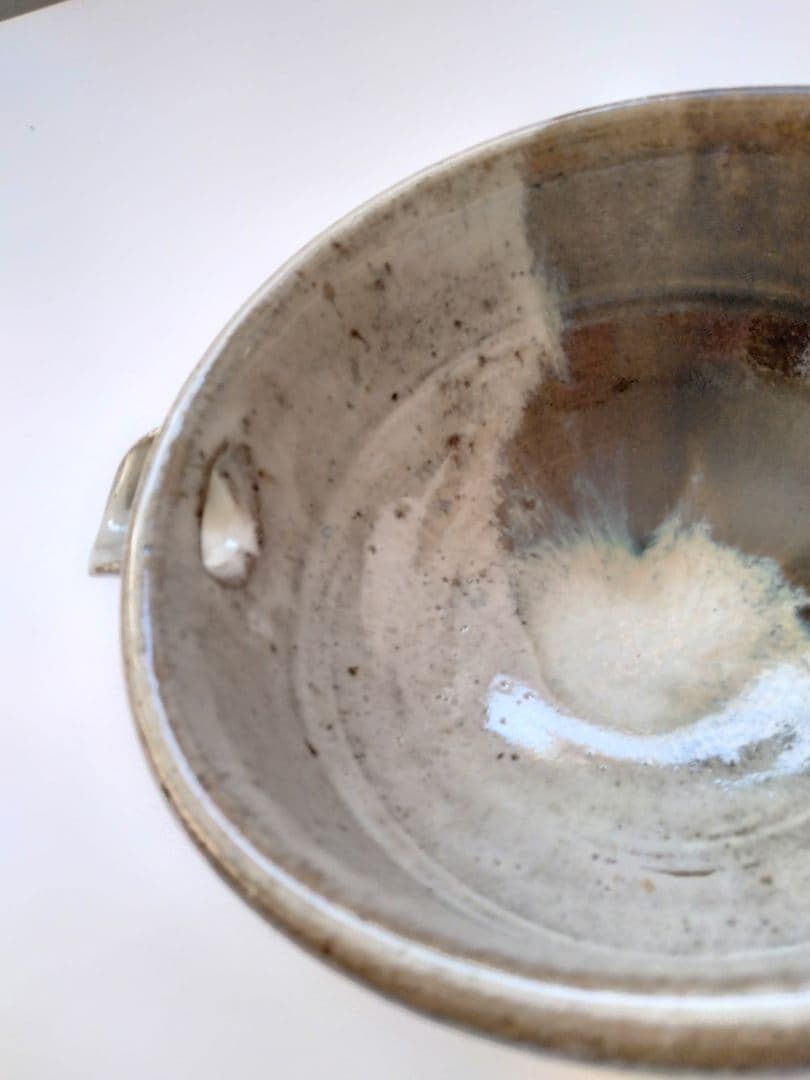 朝鮮唐津 片口　13代太郎右衛門　掛け分け　素晴らしい景色　料理鉢