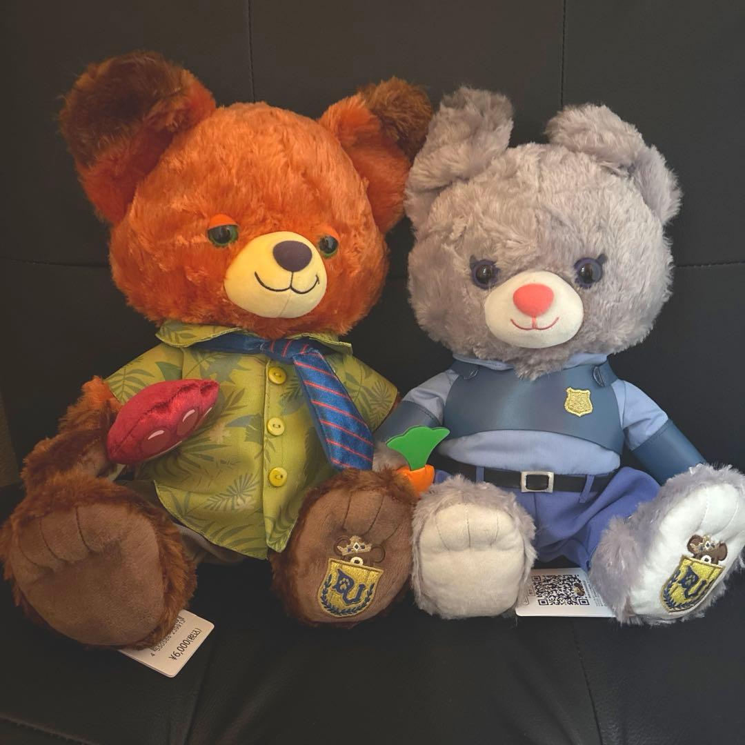 ディズニーストア ユニベアシティ ズートピア ニック ジュディ ぬいぐるみ 2点