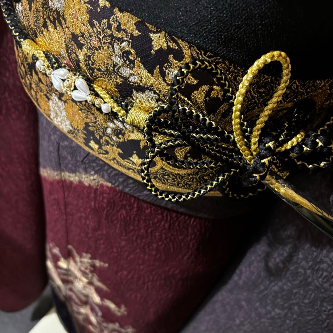 美品　染分け　刺繍　金彩　逸品　珍品　振袖　フルセット 振り袖