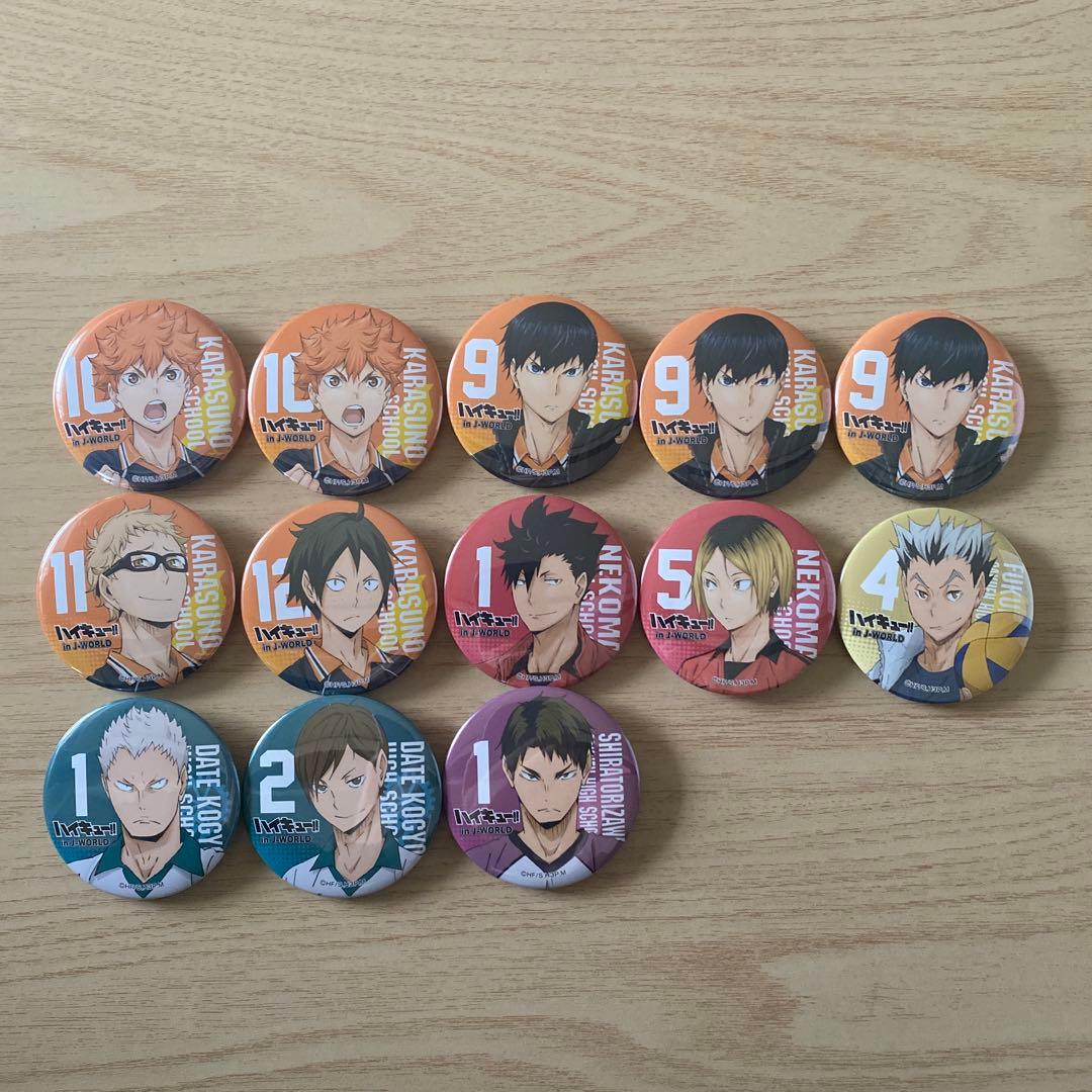 ハイキュー!! J-WORLD 缶バッジ 13個セット
