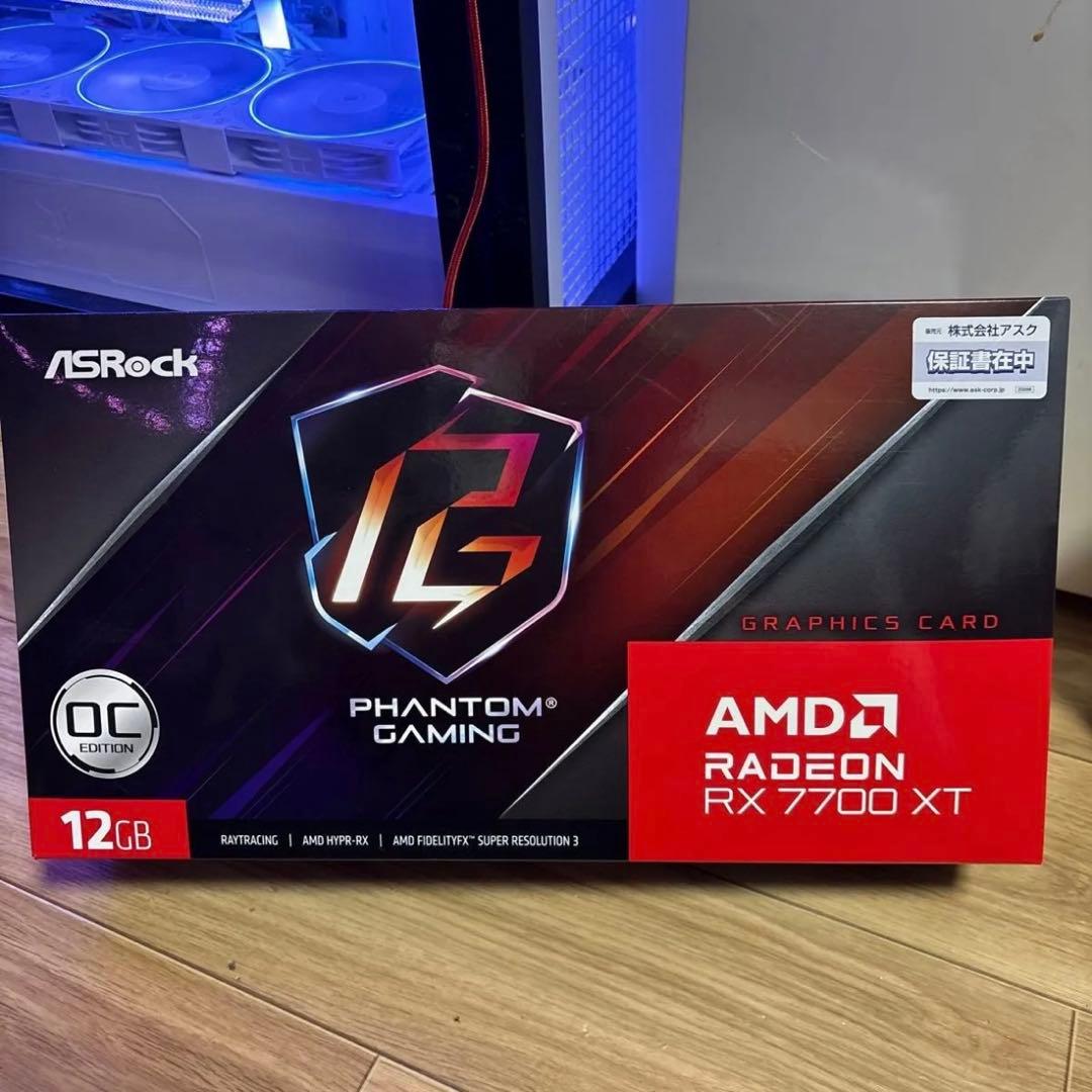 グラフィックボード・グラボ・ビデオカード ASRock RADEON RX 7700 XT Phantom Gaming