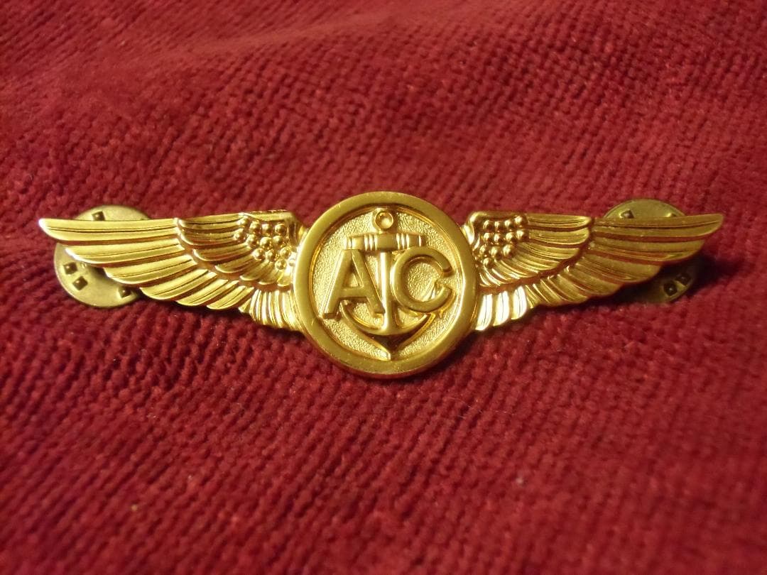 ★１９５０年代＊アメリカ軍＊海軍/海兵隊/沿岸警備隊＊エアクルーウィング章/実物