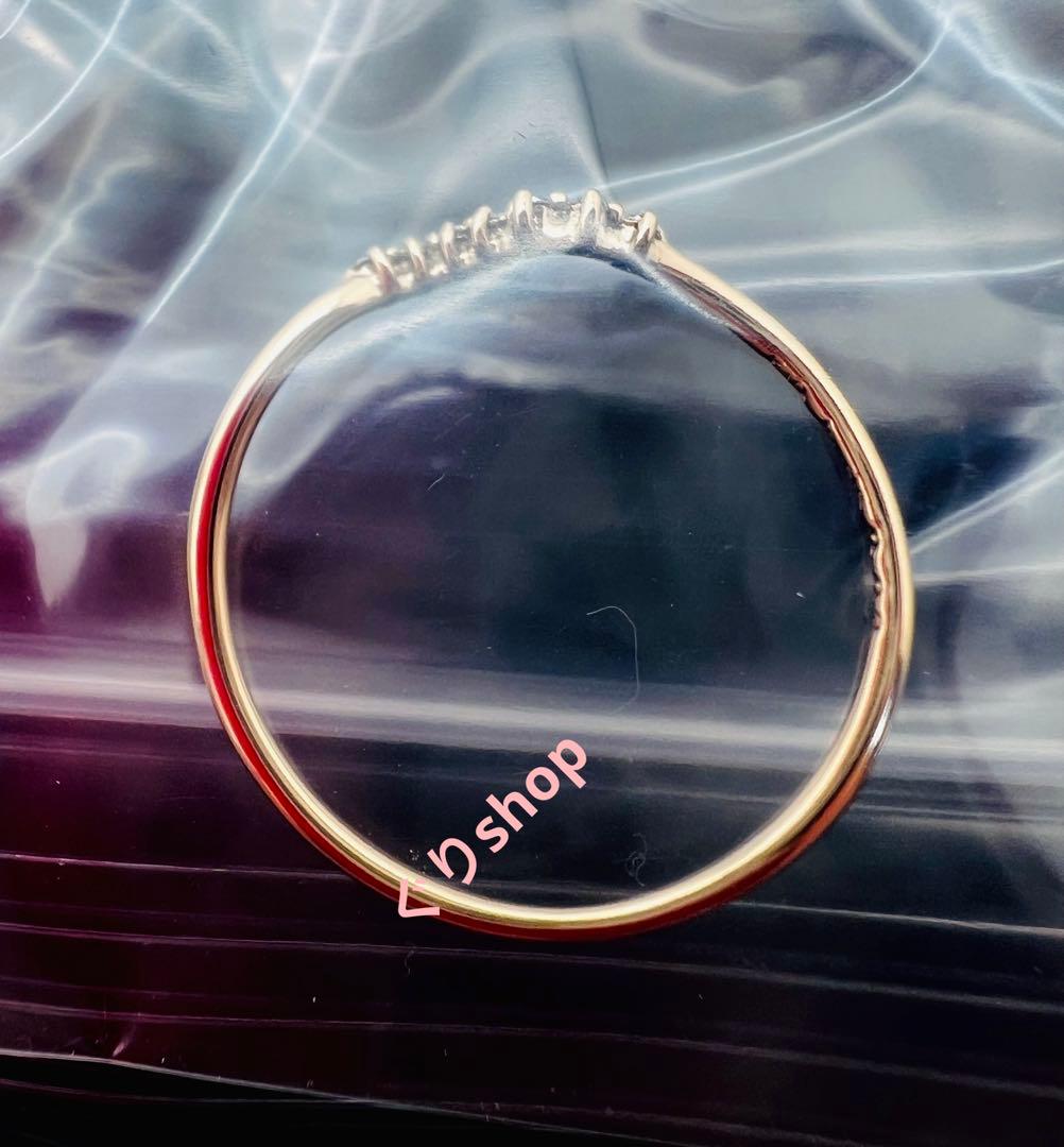 Jouete k10 YG レイヤード ダイヤモンド リング　13号