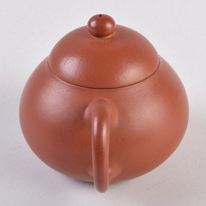 中国　中国宣興銘　紫砂　朱泥　急須　茶壷　V　R8916