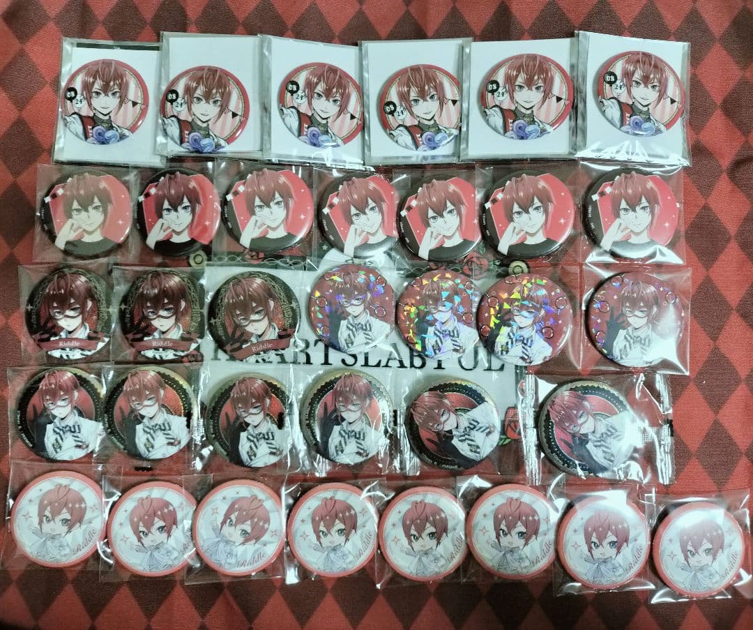 ツイステ リドル・ローズハート缶バッジ34点
