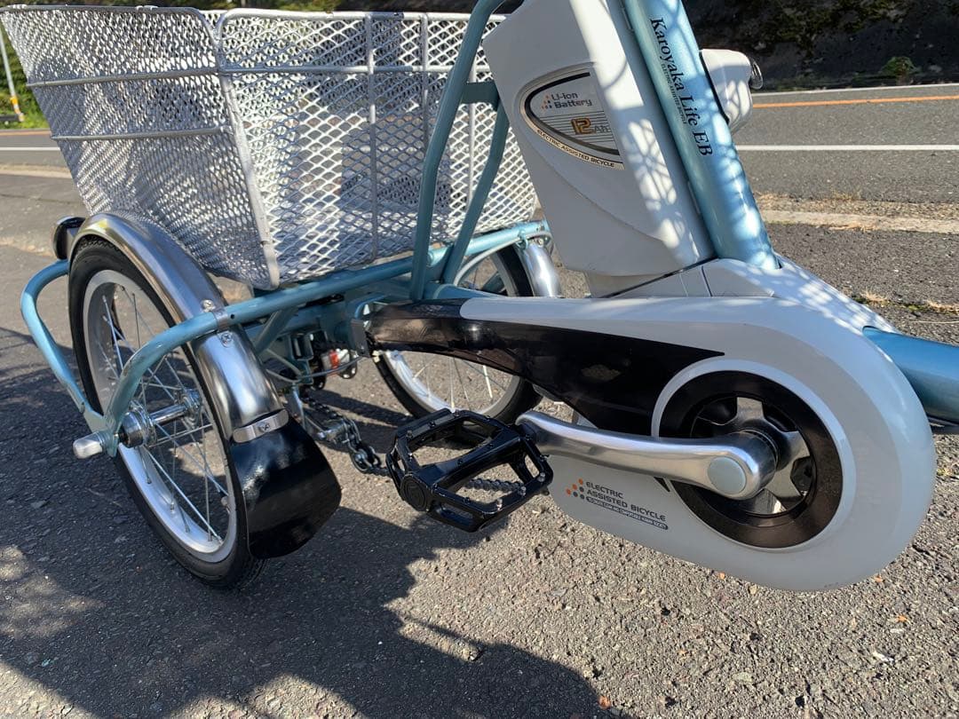 【動作確認済】送料無料 Panasonic 電動アシスト三輪自転車12Ah