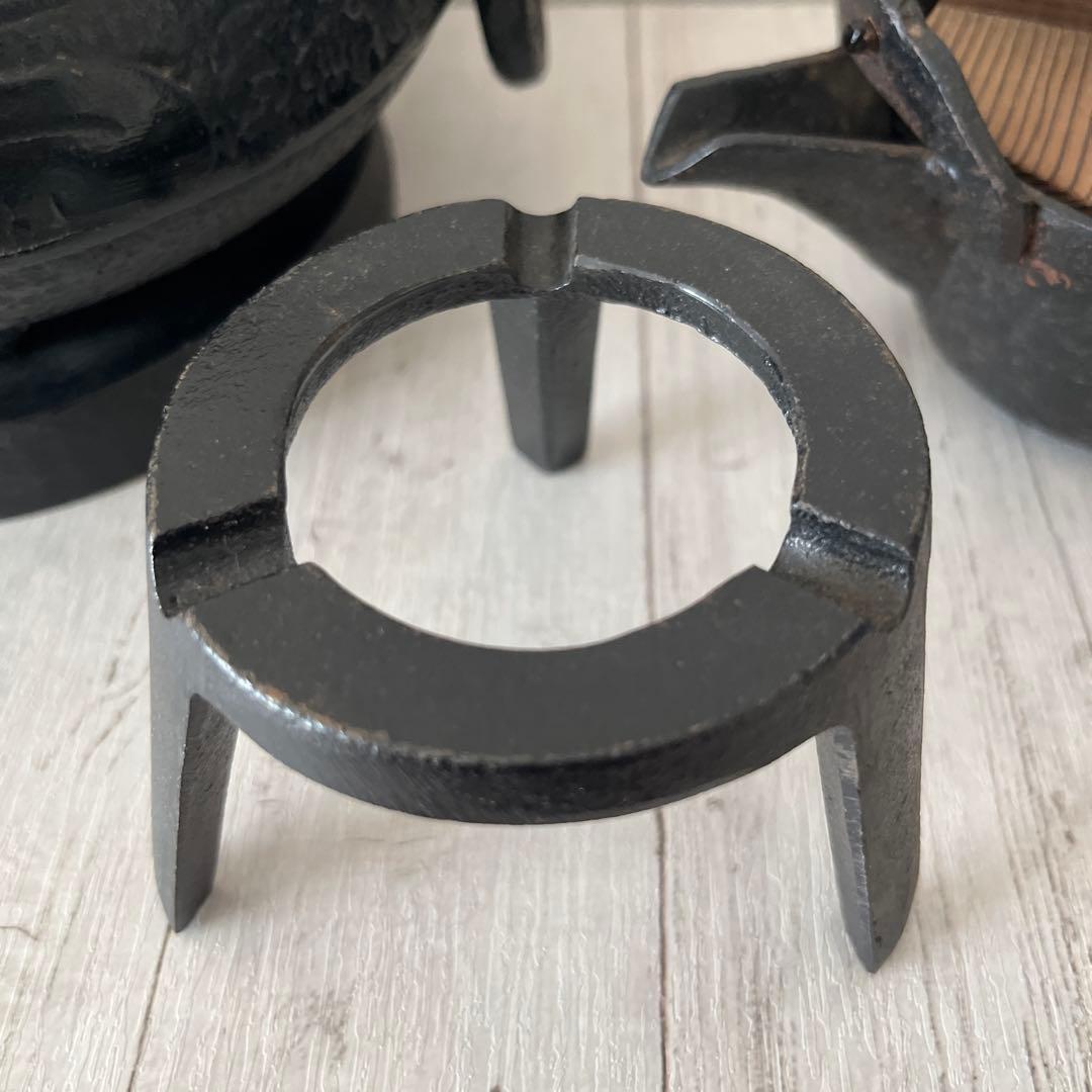 レトロ　鉄瓶と火鉢のセット