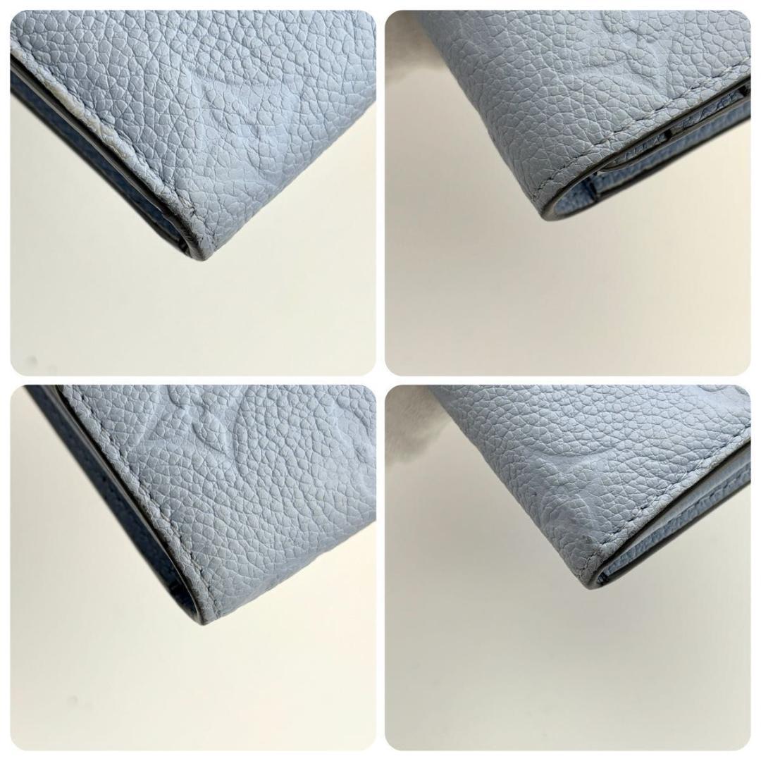 【日本限定】 ルイヴィトン アンプラント ポルトフォイユ サラ ブルー 長財布