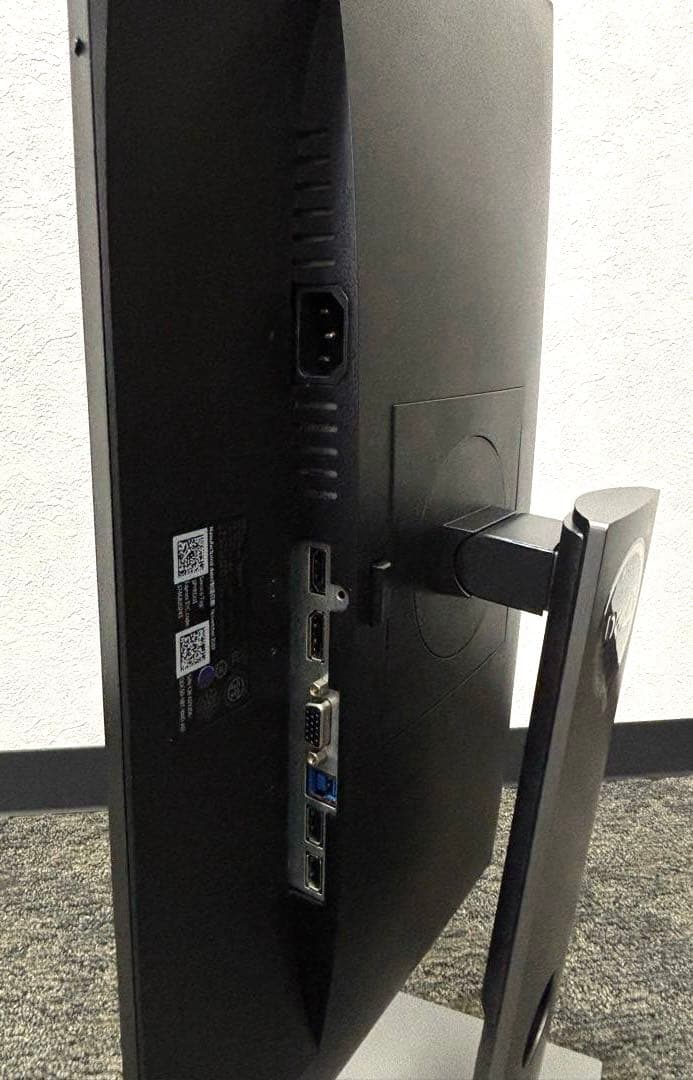 【超美品】DELL 21.5型モニター フレームレスIPSパネル/回転・高さ調整