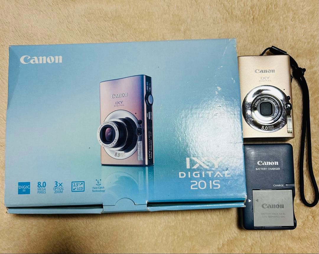 【美品】Canon IXY DIGITAL 2015 ゴールド 本体と付属品