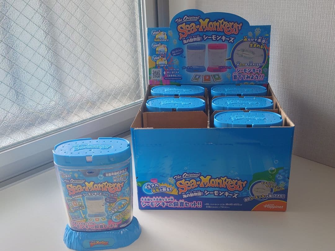 海の動物園! シーモンキーズ ブルーセット 箱付き 6個セット
