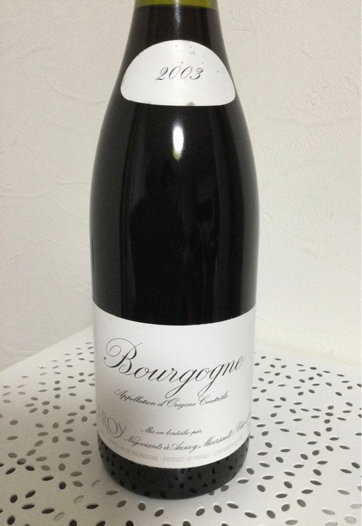 希少【２１年熟成ルロワ】ブルゴーニュ・ルージュ　2003