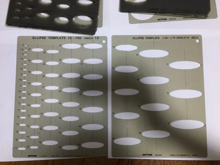 DRAPAS 楕円定規セット
